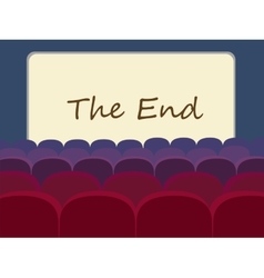 End sign movie ending frame Royalty Free Vector Image