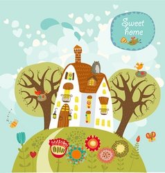 Sweet home vector image
