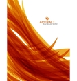 Abstract orange wave vector image