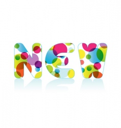 New sign vector image