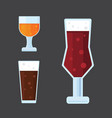 Beer icons set bar alcohol Beer icons set bar alcohol vector image