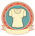 Retro t-shirt label vector image