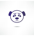 Sad panda vector image