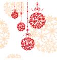 Abstract Christmas ornament vector image