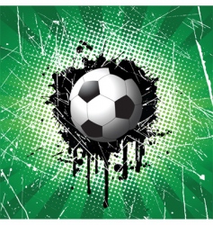 Grunge football vector image