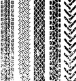 Set of detailed tire prints Set of detailed tire prints vector image