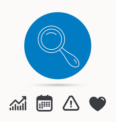 Search icon magnifying glass sign Search icon magnifying glass sign vector image
