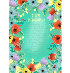 Floral frame vector image
