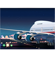 Passenger Airplane Taking Off vector image