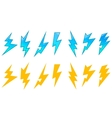 Set of lightning icons vector image