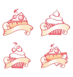 Cupcake vector image