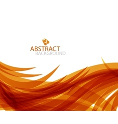 Abstract orange wave vector image