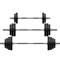 Set of weights vector image