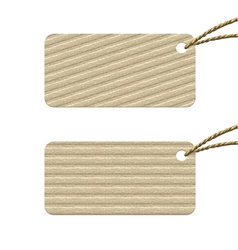 Cardboard tag vector image