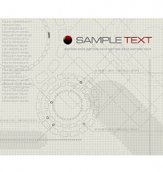 Technology background vector image