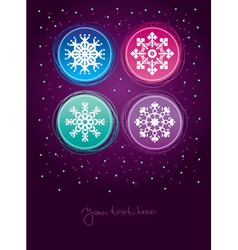 Christmas greeting card vector image