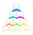Pyramid hierarchy template Pyramid hierarchy template vector image