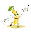 Dancing banana vector image