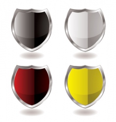 Shield reflection vector image