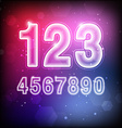 Abstract Numbers vector image