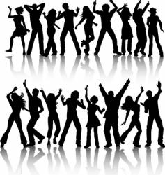 People dancing vector image