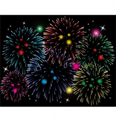 Fireworks vector image