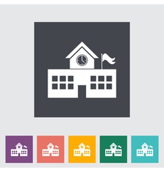 School building vector image