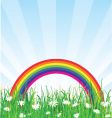 Rainbow background vector image