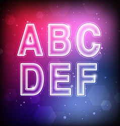 Abstract Font A-F vector image