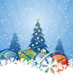 Christmas winter vector image