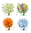 Seasons vector image