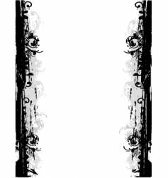 Grunge border frame vector image