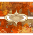 Grungy autumn background vector image
