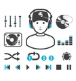 DJs set vector image
