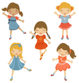 Dancing cuties vector image