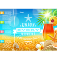 Vacation travel and summer holidays design vector image