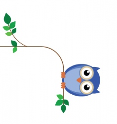Owl fat vector image
