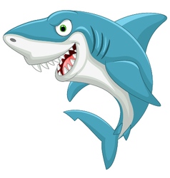 Cartoon shark vector image