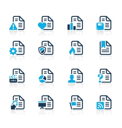 Documents Icons 2 Azure Series vector image