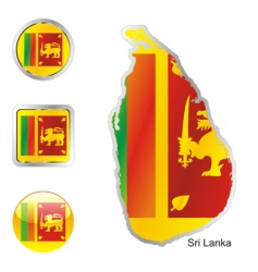 Sri lanka vector image