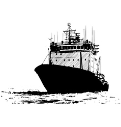 Ship sketch vector image
