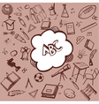School accessories vector image
