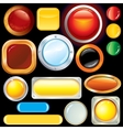Blank Web Buttons Knobs Image vector image