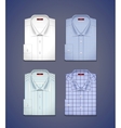 Set of a classic shirts vector image