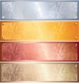 Metallic banners vector image