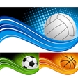 Sports background vector image