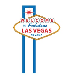 Las Vegas sign vector image