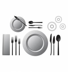 Formal table vector image