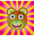 Bear toy poster vector image