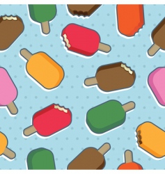 Ice cream pattern vector image